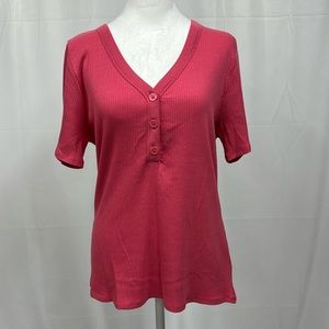 Short Sleeve Henley Shirt by a.n.a.